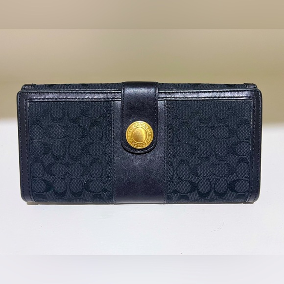 Coach | Signature Black Jacquard Fold Wallet - Picture 2 of 7